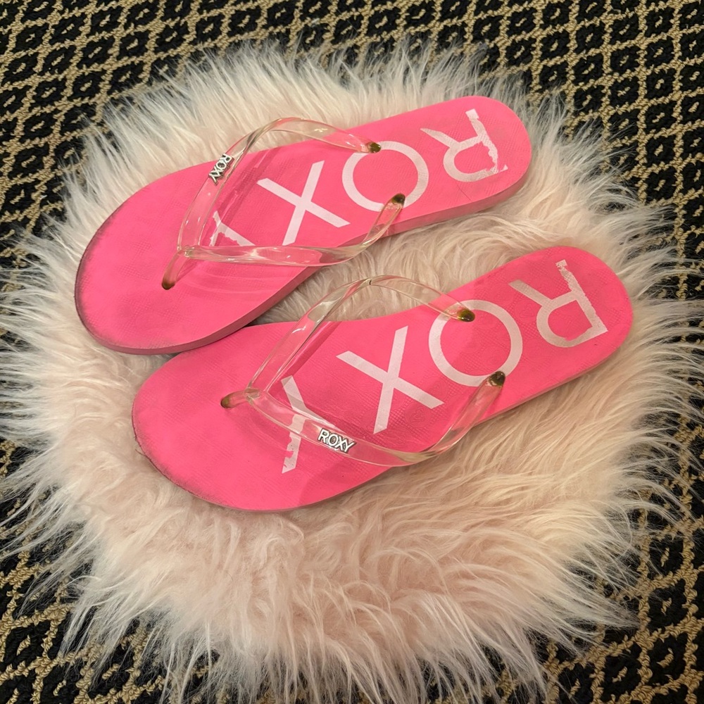 Y2K 2000s Pink Roxy Sandals